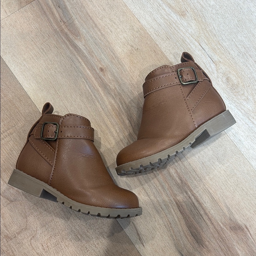 Brown Kids Ankle Boots